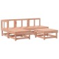 vidaXL Juego de sofás de jardín 5 pzas madera maciza de abeto Douglas vidaXL Juego de sofás de jardín 5 pzas madera maciza de abeto Douglas