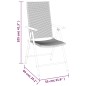vidaXL Juego de comedor de jardín 5 piezas ratán sintético negro vidaXL Juego de comedor de jardín 5 piezas ratán sintético negro