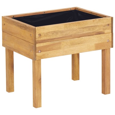 vidaXL Jardinera elevada de madera maciza de acacia 50x40x45 cm