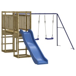 vidaXL Parque infantil de exterior madera de pino impregnada