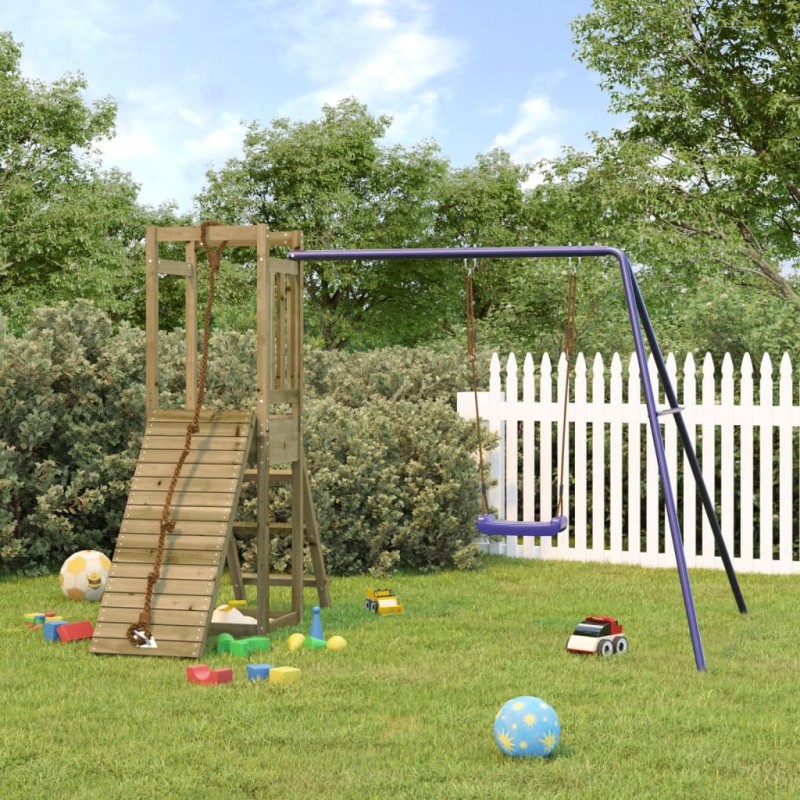 vidaXL Parque infantil de exterior madera de pino impregnada vidaXL Parque infantil de exterior madera de pino impregnada