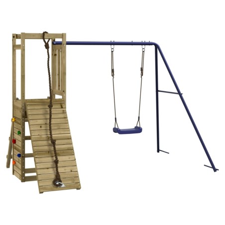 vidaXL Parque infantil de exterior madera de pino impregnada