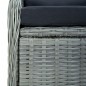 vidaXL Juego de comedor de jardín 7 piezas ratán sintético gris claro
