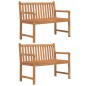 vidaXL Juego de comedor para jardín 5 piezas madera maciza de teca vidaXL Juego de comedor para jardín 5 piezas madera maciza de teca