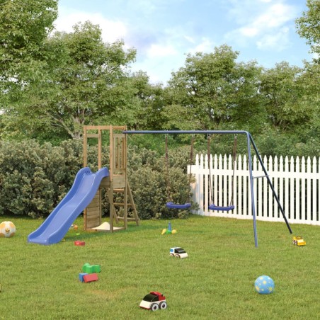 vidaXL Parque infantil de exterior madera de pino impregnada