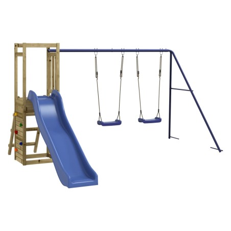 vidaXL Parque infantil de exterior madera de pino impregnada