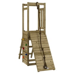 vidaXL Parque infantil de exterior madera de pino impregnada