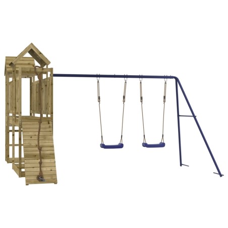 vidaXL Parque infantil de exterior madera de pino impregnada