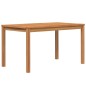 vidaXL Juego de comedor de jardín 7 piezas madera maciza de teca