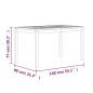 vidaXL Juego de comedor de jardín 7 piezas madera maciza de teca