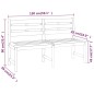 vidaXL Juego de comedor para jardín 3 pzas madera maciza de teca vidaXL Juego de comedor para jardín 3 pzas madera maciza de teca