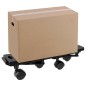 vidaXL Plataformas móviles con 4 ruedas 10 uds PP negro 170 kg vidaXL Plataformas móviles con 4 ruedas 10 uds PP negro 170 kg