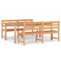 vidaXL Juego de comedor para jardín 3 pzas madera maciza de teca vidaXL Juego de comedor para jardín 3 pzas madera maciza de teca