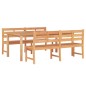 vidaXL Juego de comedor para jardín 3 pzas madera maciza de teca vidaXL Juego de comedor para jardín 3 pzas madera maciza de teca