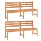 vidaXL Juego de comedor para jardín 3 pzas madera maciza de teca vidaXL Juego de comedor para jardín 3 pzas madera maciza de teca