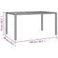 vidaXL Set comedor de jardín 5 piezas con cojines ratán sintético gris vidaXL Set comedor de jardín 5 piezas con cojines ratán sintético gris