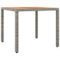 vidaXL Set comedor de jardín 5 piezas con cojines ratán sintético gris vidaXL Set comedor de jardín 5 piezas con cojines ratán sintético gris