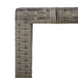 vidaXL Set comedor de jardín 5 piezas con cojines ratán sintético gris vidaXL Set comedor de jardín 5 piezas con cojines ratán sintético gris