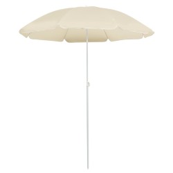 vidaXL Sombrilla de jardín con palo de acero color arena 180 cm
