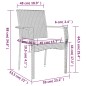vidaXL Set comedor de jardín 5 piezas con cojines ratán sintético gris vidaXL Set comedor de jardín 5 piezas con cojines ratán sintético gris