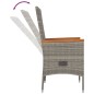 vidaXL Set comedor jardín 9 pzas y cojines ratán sintético gris vidaXL Set comedor jardín 9 pzas y cojines ratán sintético gris