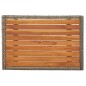 vidaXL Set comedor de jardín 5 piezas con cojines ratán sintético gris vidaXL Set comedor de jardín 5 piezas con cojines ratán sintético gris