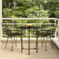 vidaXL Juego de comedor de jardín 3 piezas ratán sintético negro vidaXL Juego de comedor de jardín 3 piezas ratán sintético negro