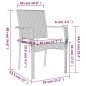 vidaXL Set comedor de jardín 3 piezas con cojines ratán sintético gris
