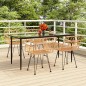 vidaXL Juego de comedor de jardín 5 piezas ratán sintético