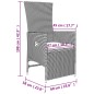 vidaXL Juego de muebles jardín 3 piezas acero y ratán sintético beige vidaXL Juego de muebles jardín 3 piezas acero y ratán sintético beige