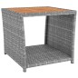 vidaXL Juego muebles jardín 3 pzas madera acacia ratán sintético gris vidaXL Juego muebles jardín 3 pzas madera acacia ratán sintético gris