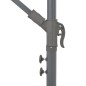 vidaXL Sombrilla voladiza con poste de aluminio 300 cm gris antracita vidaXL Sombrilla voladiza con poste de aluminio 300 cm gris antracita