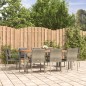 vidaXL Set comedor jardín 9 pzas y cojines ratán sintético gris vidaXL Set comedor jardín 9 pzas y cojines ratán sintético gris