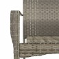 vidaXL Set comedor jardín 9 pzas y cojines ratán sintético gris vidaXL Set comedor jardín 9 pzas y cojines ratán sintético gris