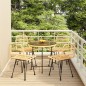 vidaXL Juego de comedor de jardín 5 piezas ratán sintético vidaXL Juego de comedor de jardín 5 piezas ratán sintético