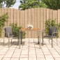 vidaXL Set comedor de jardín 3 piezas con cojines ratán sintético gris vidaXL Set comedor de jardín 3 piezas con cojines ratán sintético gris