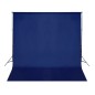 vidaXL Telón de fondo de algodón azul 300x300 cm clave de croma vidaXL Telón de fondo de algodón azul 300x300 cm clave de croma