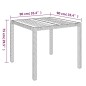 vidaXL Set comedor de jardín 3 piezas con cojines ratán sintético gris vidaXL Set comedor de jardín 3 piezas con cojines ratán sintético gris