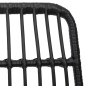 vidaXL Juego de comedor de jardín 5 piezas ratán sintético negro vidaXL Juego de comedor de jardín 5 piezas ratán sintético negro
