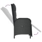 vidaXL Set de comedor de jardín 7 pzas y cojines ratán sintético negro vidaXL Set de comedor de jardín 7 pzas y cojines ratán sintético negro