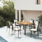 vidaXL Set de muebles jardín 5 pzas con cojines ratán sintético negro vidaXL Set de muebles jardín 5 pzas con cojines ratán sintético negro