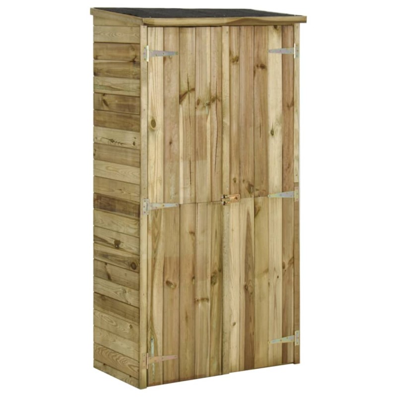 vidaXL Caseta herramientas de jardín madera de pino 85x48x177 cm vidaXL Caseta herramientas de jardín madera de pino 85x48x177 cm