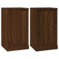 vidaXL Aparadores 3 piezas madera contrachapada marrón roble vidaXL Aparadores 3 piezas madera contrachapada marrón roble
