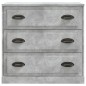vidaXL Aparadores 2 uds madera contrachapada gris hormigón vidaXL Aparadores 2 uds madera contrachapada gris hormigón