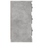 vidaXL Aparadores 2 uds madera contrachapada gris hormigón vidaXL Aparadores 2 uds madera contrachapada gris hormigón