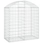 vidaXL Cesta gaviones forma arco hierro galvanizado 100x50x100/120 cm vidaXL Cesta gaviones forma arco hierro galvanizado 100x50x100/120 cm