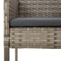 vidaXL Set comedor jardín 9 pzas y cojines ratán sintético negro gris vidaXL Set comedor jardín 9 pzas y cojines ratán sintético negro gris