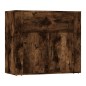 vidaXL Aparadores 3 piezas madera contrachapada roble ahumado vidaXL Aparadores 3 piezas madera contrachapada roble ahumado