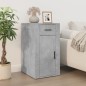 vidaXL Escritorio con armario contrachapada gris hormigón vidaXL Escritorio con armario contrachapada gris hormigón