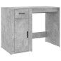 vidaXL Escritorio con armario contrachapada gris hormigón vidaXL Escritorio con armario contrachapada gris hormigón